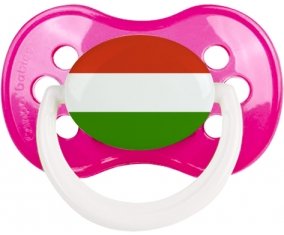Drapeau Hongrie Tétine Anatomique Rose foncé classique