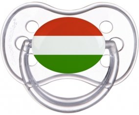 Drapeau Hongrie Tétine Anatomique Transparente classique