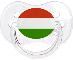 Drapeau Hongrie Sucette Cerise Transparent classique