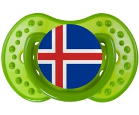 Drapeau Islande : Sucette LOVI Dynamic personnalisée