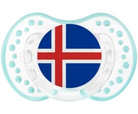 Drapeau Islande Sucette LOVI Dynamic Retro-blanc-lagon classique