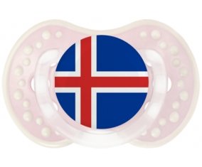 Drapeau Islande Sucette LOVI Dynamic Retro-rose-tendre classique