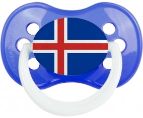 Drapeau Islande : Sucette Anatomique personnalisée