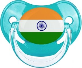 Drapeau Inde Tétine Physiologique Bleue classique