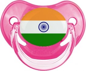 Drapeau Inde Tétine Physiologique Rose classique
