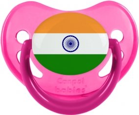 Drapeau Inde Tétine Physiologique Rose phosphorescente