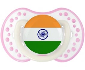 Drapeau Inde Sucete LOVI Dynamic Blanc-rose phosphorescente