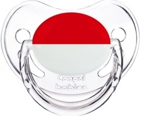 Drapeau Indonésie Sucete Physiologique Transparent classique