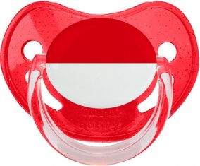 Drapeau Indonésie Sucete Physiologique Rouge à paillette