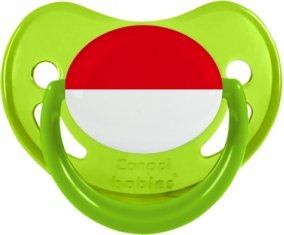 Drapeau Indonésie Sucete Physiologique Vert phosphorescente
