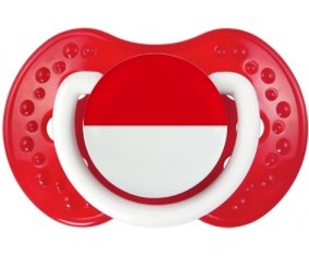 Drapeau Indonésie Tétine LOVI Dynamic Blanc-rouge classique