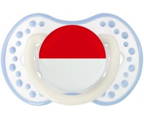 Drapeau Indonésie Tétine LOVI Dynamic Blanc-cyan classique