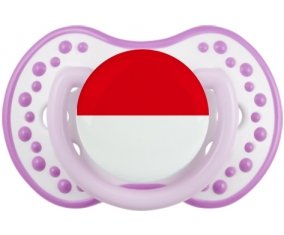 Drapeau Indonésie Tétine LOVI Dynamic Blanc-mauve classique