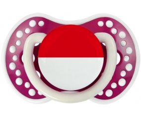 Drapeau Indonésie Tétine LOVI Dynamic Fuchsia phosphorescente