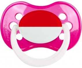 Drapeau Indonésie Sucette Anatomique Rose foncé classique