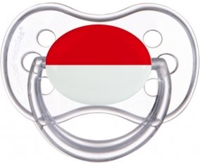 Drapeau Indonésie Sucette Anatomique Transparente classique