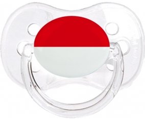 Drapeau Indonésie Sucette Cerise Transparent classique