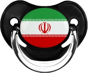 Drapeau L'Iran Sucette Physiologique Noir classique