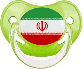 Drapeau L'Iran Sucette Physiologique Vert classique