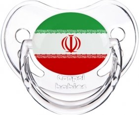 Drapeau L'Iran Sucette Physiologique Transparent classique