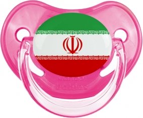 Drapeau L'Iran Sucette Physiologique Rose classique