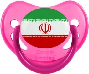 Drapeau L'Iran Sucette Physiologique Rose phosphorescente