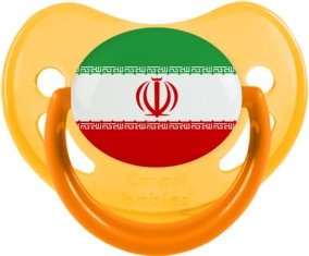 Drapeau L'Iran Sucette Physiologique Jaune phosphorescente
