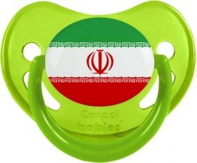 Drapeau L'Iran Sucette Physiologique Vert phosphorescente
