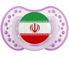 Drapeau L'Iran Sucette LOVI Dynamic Blanc-mauve classique