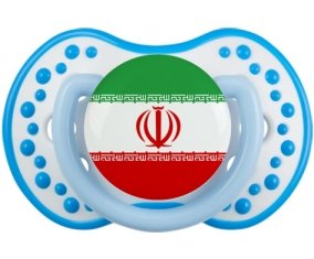 Drapeau L'Iran Sucette LOVI Dynamic Blanc-bleu phosphorescente