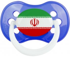 Drapeau L'Iran Tétine Anatomique Bleu classique