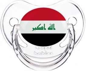 Drapeau Irak Sucette Physiologique Transparent classique