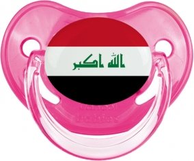 Drapeau Irak Sucette Physiologique Rose classique