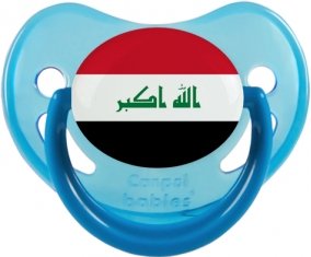Drapeau Irak Sucette Physiologique Bleue phosphorescente