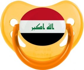 Drapeau Irak Sucette Physiologique Jaune phosphorescente