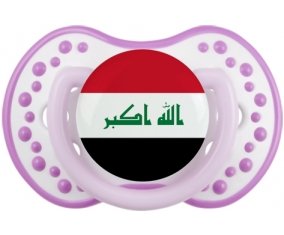 Drapeau Irak Sucette LOVI Dynamic Blanc-mauve classique