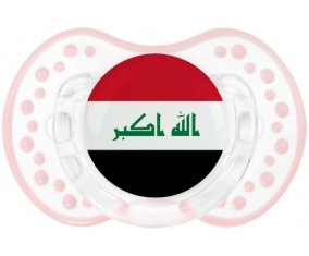 Drapeau Irak Sucette LOVI Dynamic Retro-blanc-rose-tendre classique