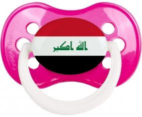 Drapeau Irak Sucette Anatomique Rose foncé classique
