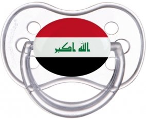 Drapeau Irak Sucette Anatomique Transparente classique