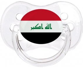 Drapeau Irak Tétine Cerise Transparent classique