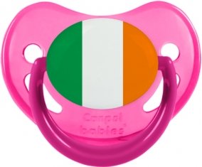 Drapeau Irlande Tétine Physiologique Rose phosphorescente