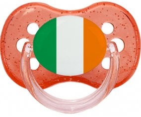 Drapeau Irlande Sucete Cerise Rouge à paillette