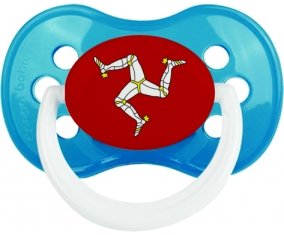 Drapeau Île de Man Sucette Anatomique Cyan classique