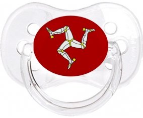 Drapeau Île de Man Sucette Cerise Transparent classique