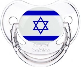 Drapeau Israël Sucette Physiologique Transparent classique