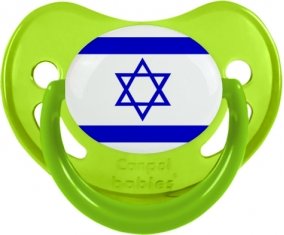 Drapeau Israël Sucette Physiologique Vert phosphorescente