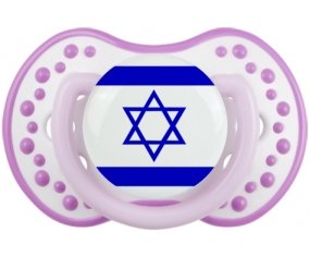 Drapeau Israël Sucette LOVI Dynamic Blanc-mauve classique