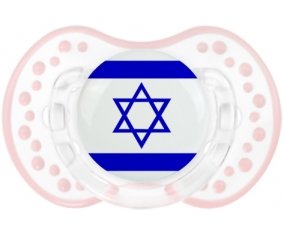 Drapeau Israël Sucette LOVI Dynamic Retro-blanc-rose-tendre classique