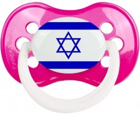 Drapeau Israël Tétine Anatomique Rose foncé classique