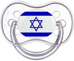 Drapeau Israël Tétine Anatomique Transparente classique